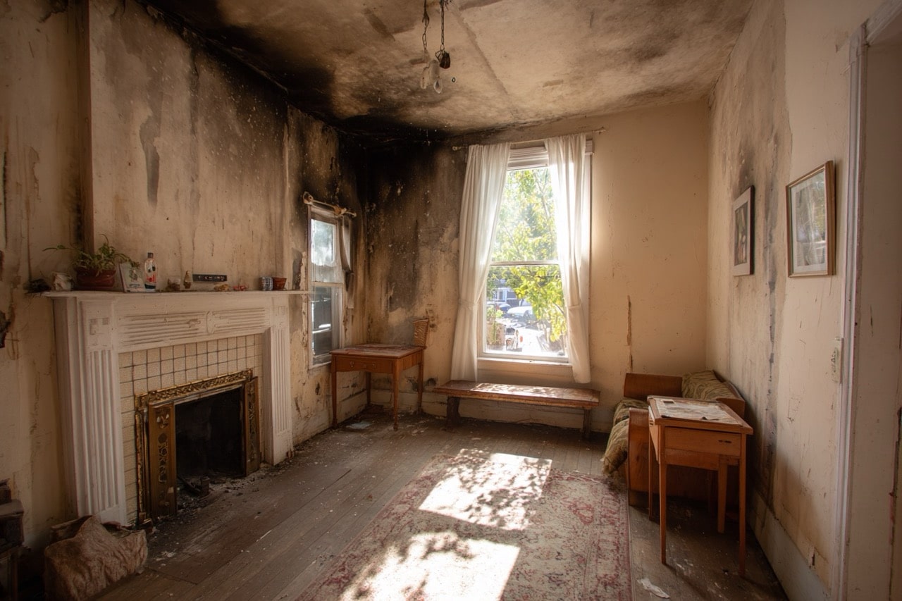 fire damage home sale providence ri smoke damaged interior
