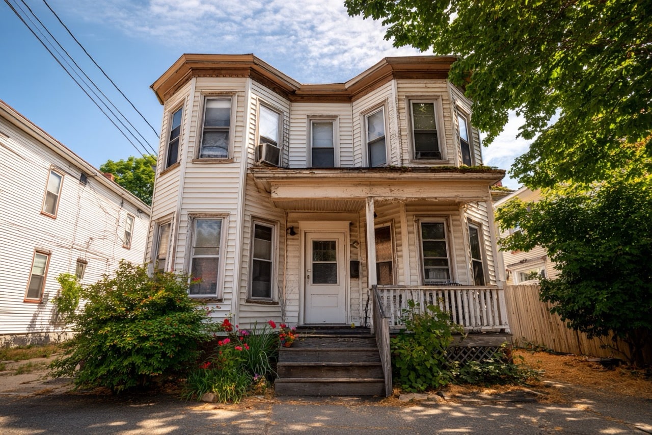 Providence Rhode Island home exterior with improved curb appeal for sale by owner